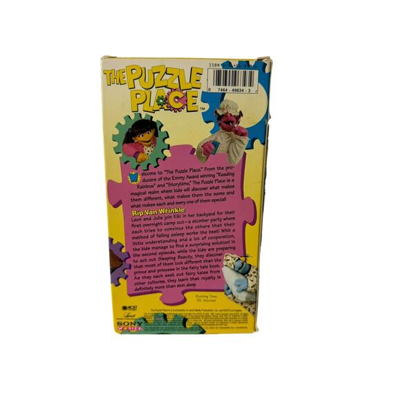 The Puzzle Place Rip Van Wrinkle VHS Tape 1995 Sony Kiki Leon Julie Skye Rare - Picture 3 of 6